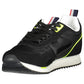 Black Polyester Men Sneaker