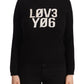 Elegant Black Long Sleeve Pullover Sweater