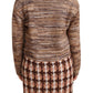 Chic Multicolor Knitted Cardigan Sweater