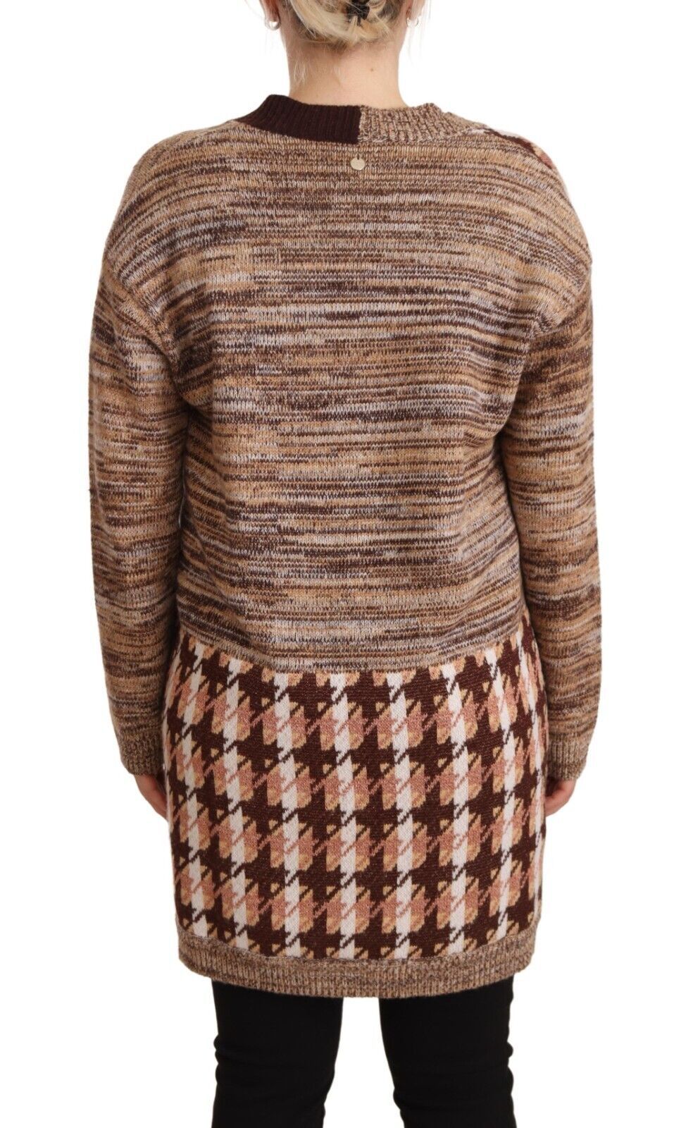 Chic Multicolor Knitted Cardigan Sweater