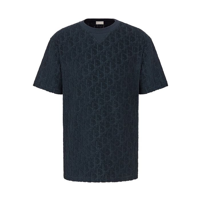 Navy Blue Cotton Men T-Shirt