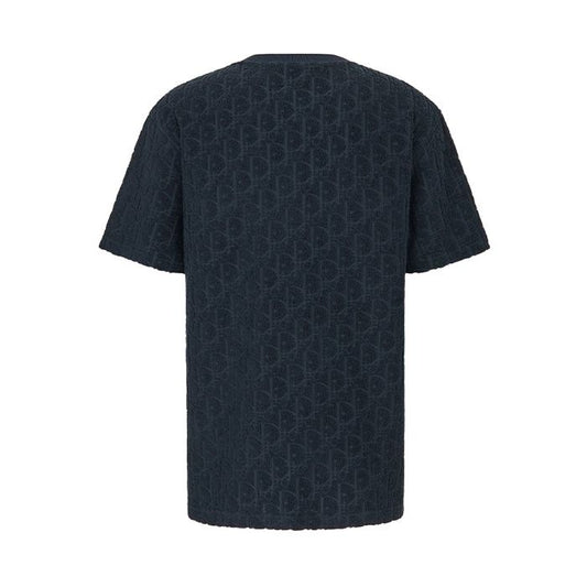 Navy Blue Cotton Men T-Shirt