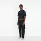 Navy Blue Cotton Men T-Shirt