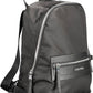 Black Polyester Women Backpack