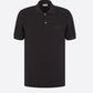 Black Cotton Men Polo Shirt