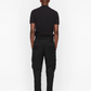 Black Cotton Men Polo Shirt