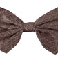 Gray Fantasy Print Adjustable Neck Papillon Bow Tie
