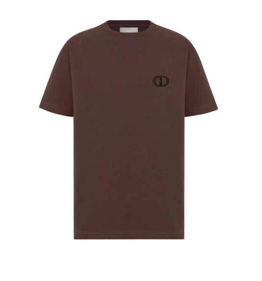 Brown Cotton Men Polo Shirt