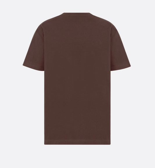 Brown Cotton Men Polo Shirt