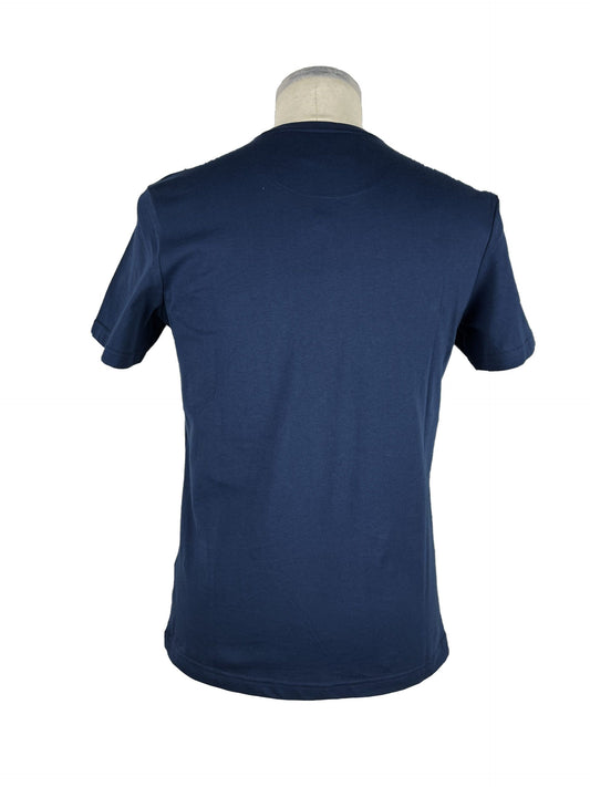 Blue Cotton Men T-Shirt