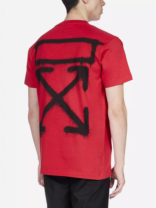 Red Cotton Men T-Shirt