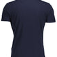 Blue Cotton Men T-Shirt