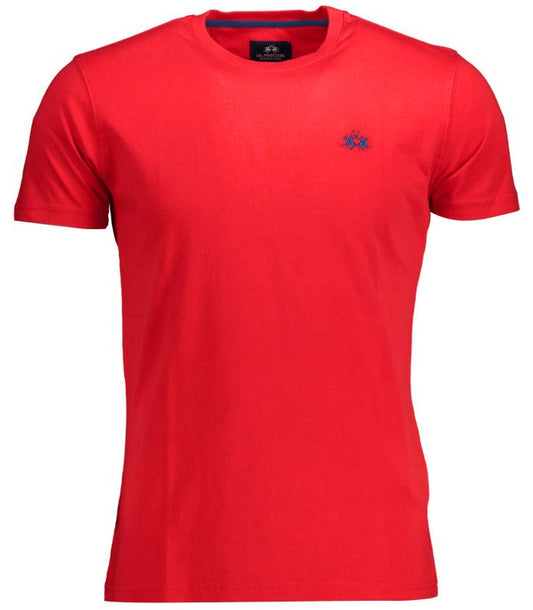 Red Cotton Men T-Shirt