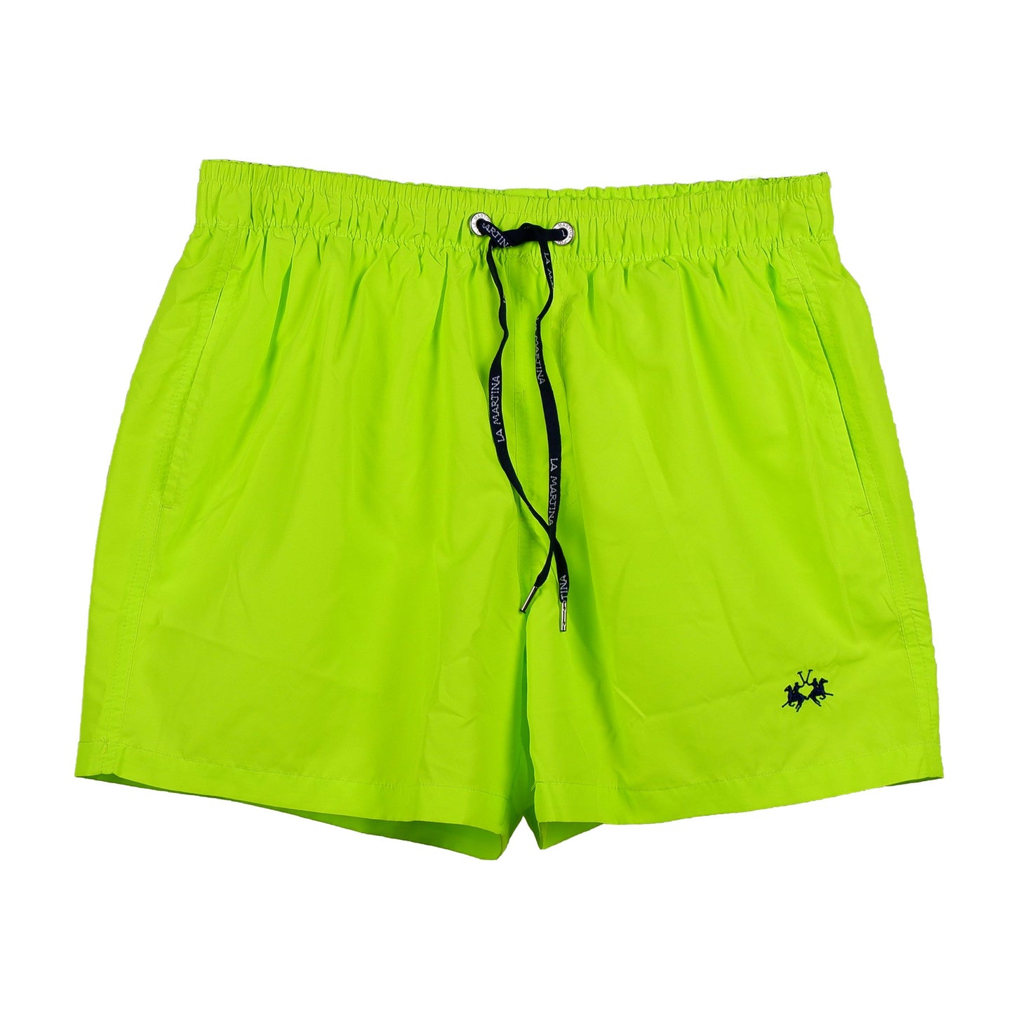 Yellow Polyester Men Swim Short
