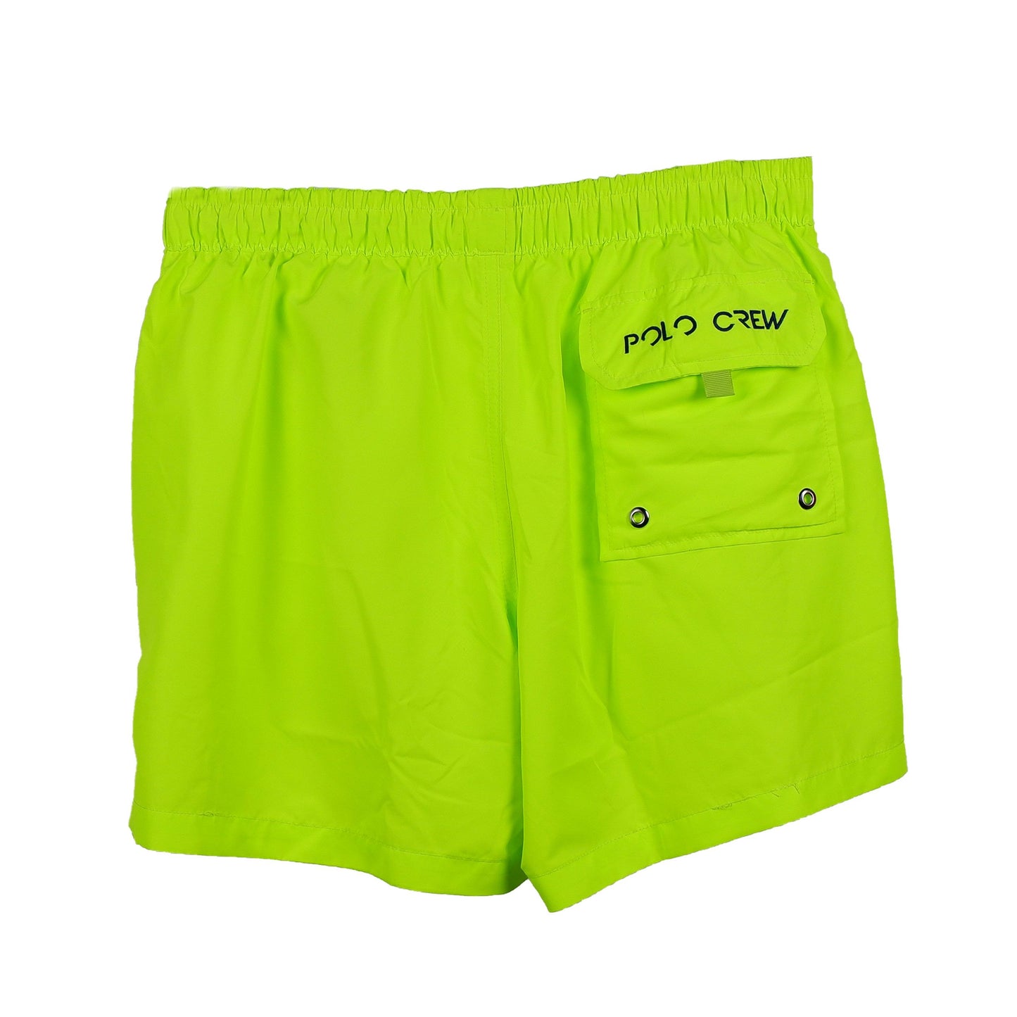 Yellow Polyester Men Swim Short