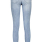 Light Blue Cotton Women Jeans