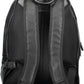 Black Polyurethane Men Backpack