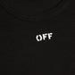 Black Cotton Women T-Shirt