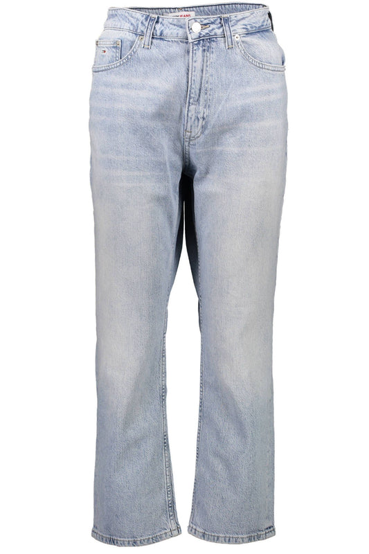 Light Blue Cotton Women Jeans