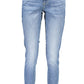 Light Blue Cotton Women Jeans