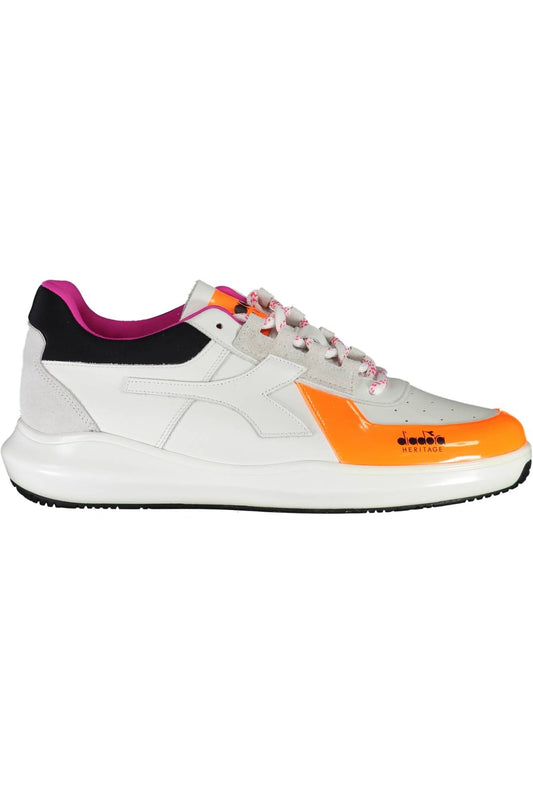 White Fabric Men Sneaker