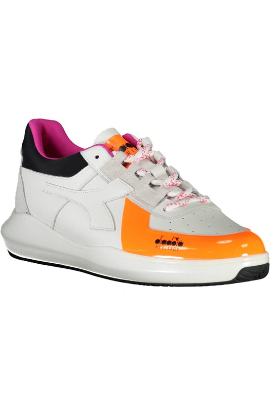 White Fabric Men Sneaker