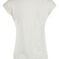 White Cotton Women T-Shirt
