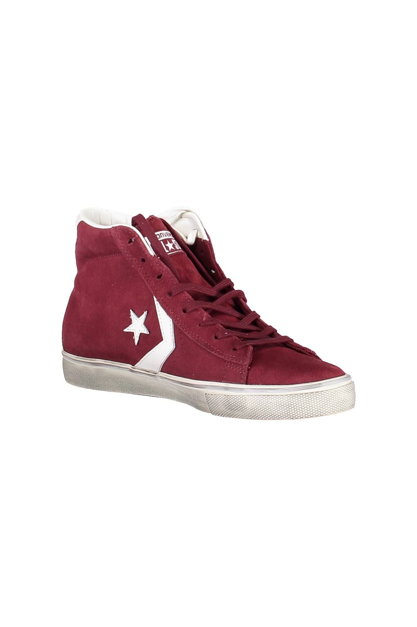 Red Leather Men Sneaker