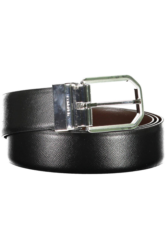 Black Leather Men Belt