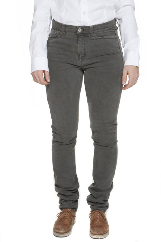 Green Cotton Women Pants