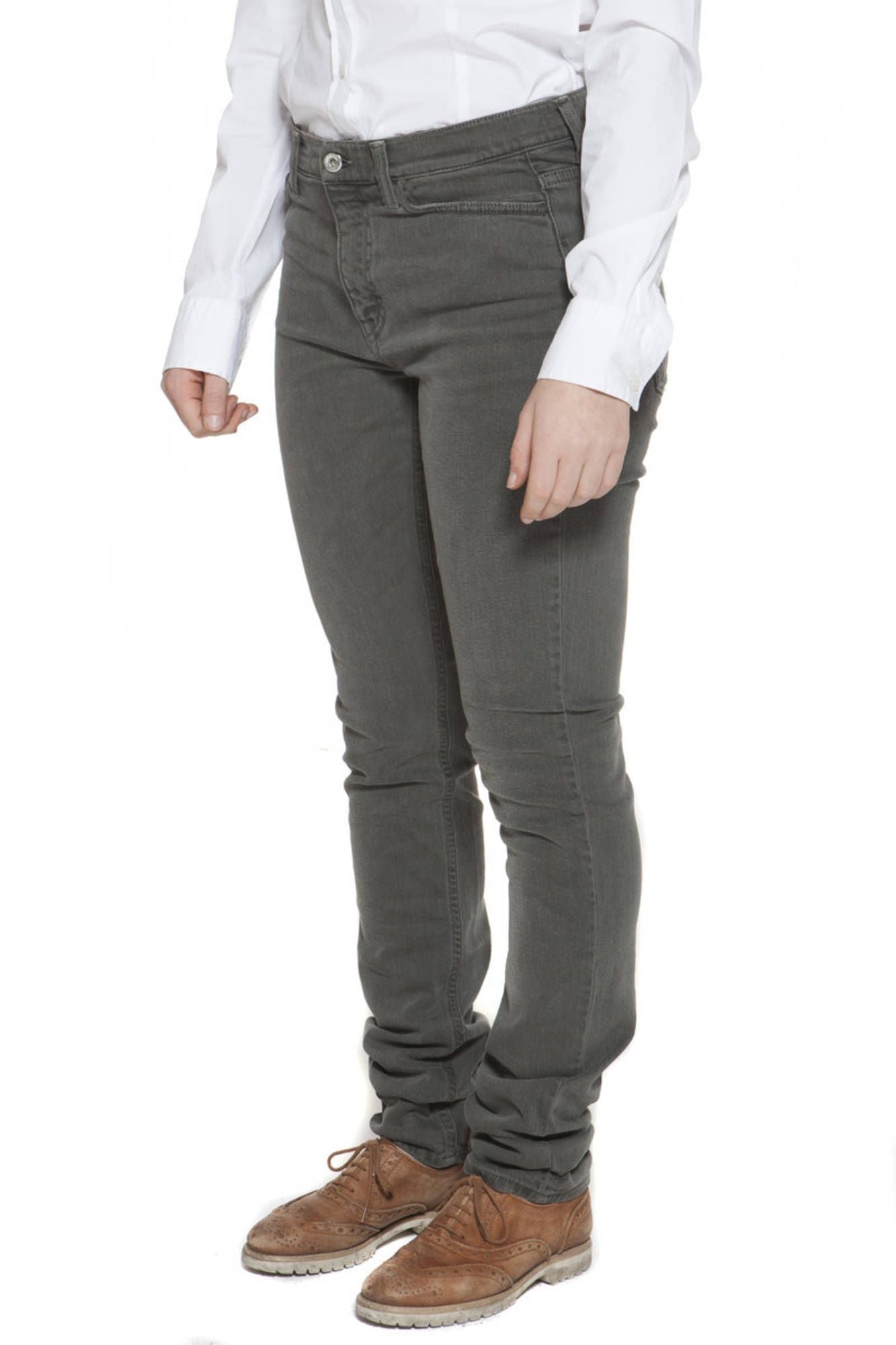 Green Cotton Women Pants