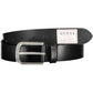 Black Leather Men Belt