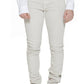 Beige Cotton Women's Trouser