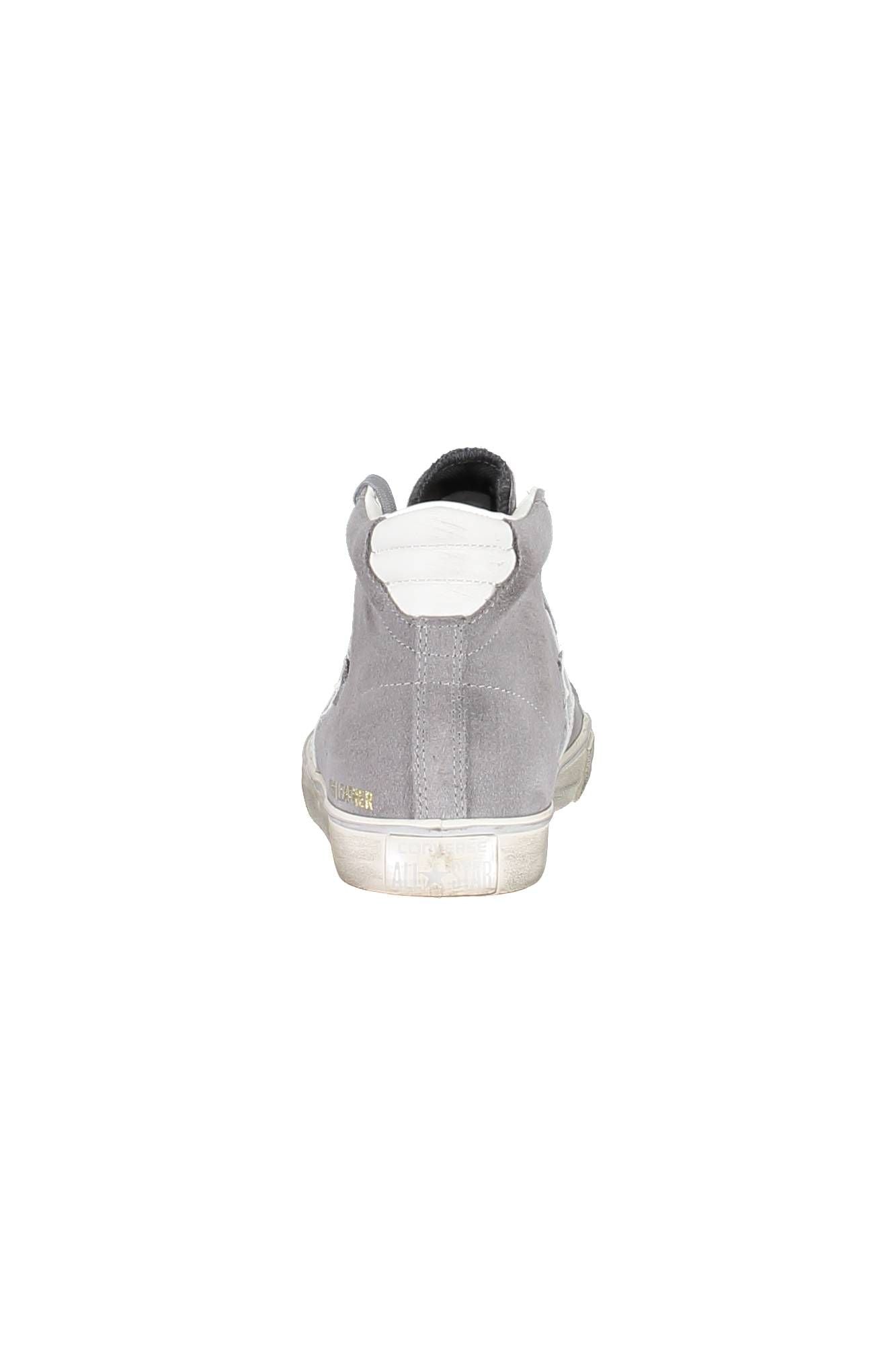 Gray Leather Men Sneaker