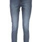 Blue Cotton Women Jeans