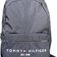 Blue Polyester Men Backpack