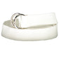 White Cotton Men Belt