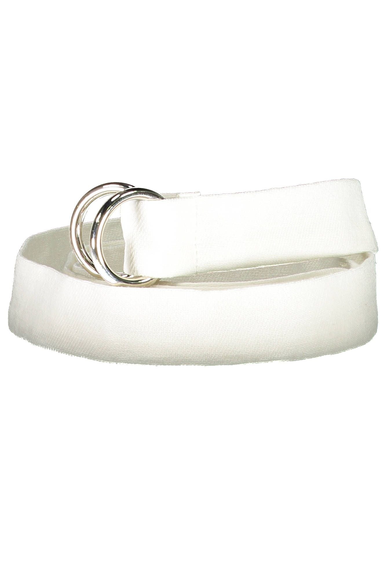 White Cotton Men Belt