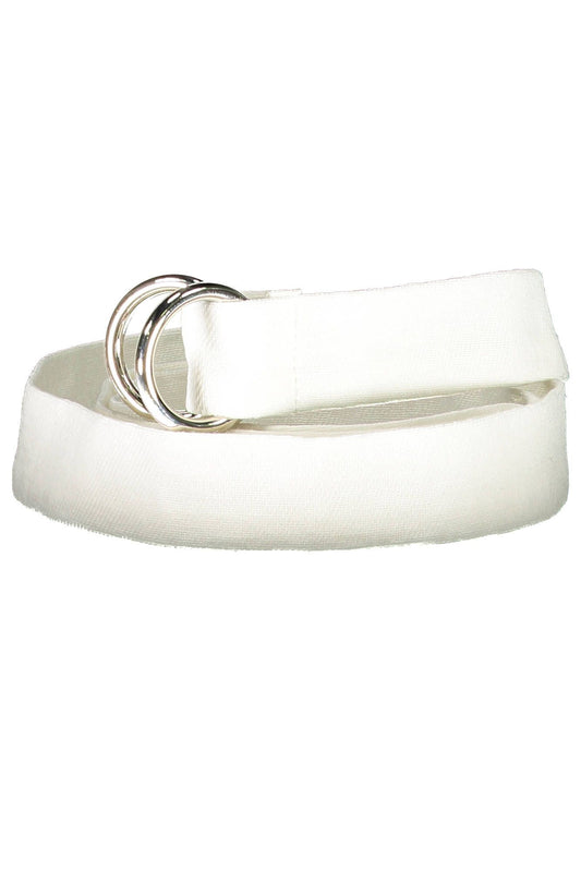 White Cotton Men Belt