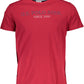 Red Cotton Men T-Shirt