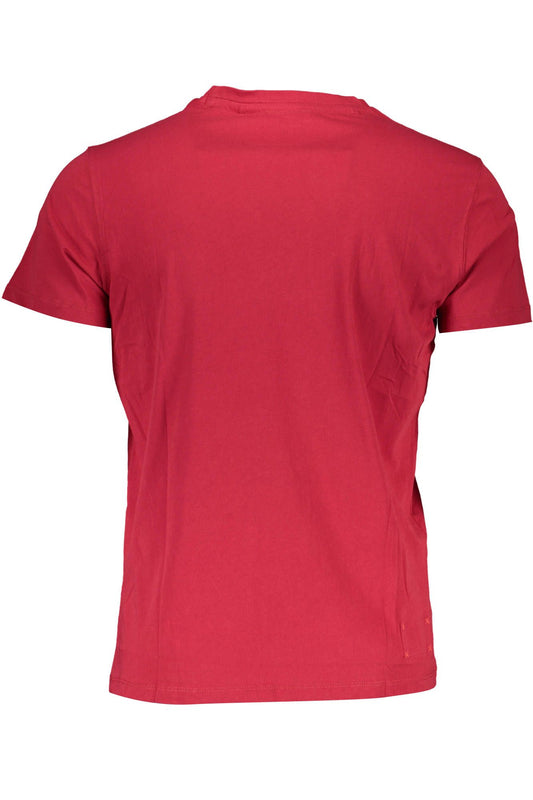 Red Cotton Men T-Shirt