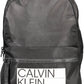 Black Polyester Men Backpack