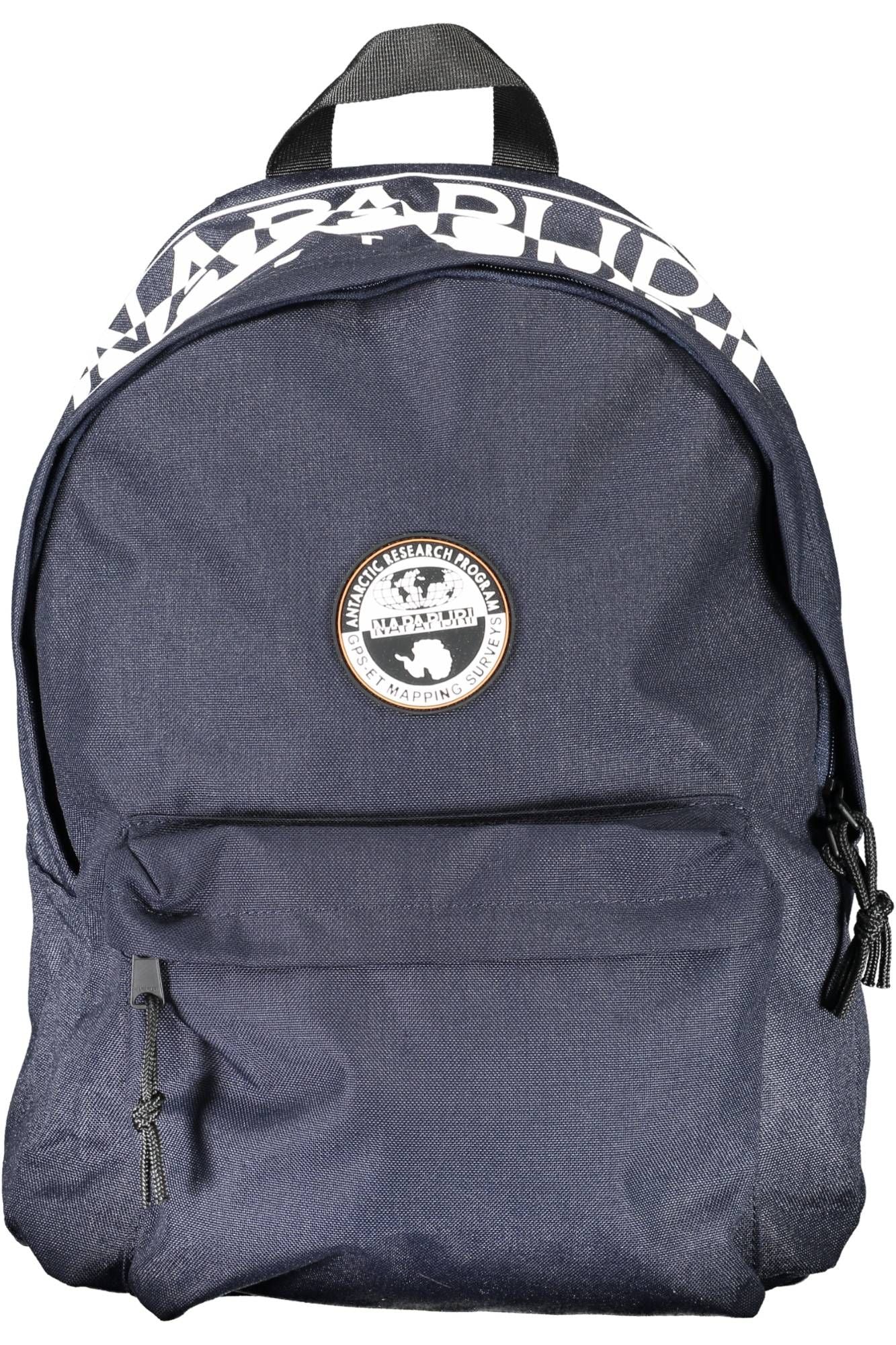 Blue Polyester Men Backpack