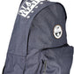 Blue Polyester Men Backpack