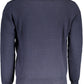 Blue Cotton Men Sweater