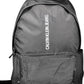Black Polyester Men Backpack