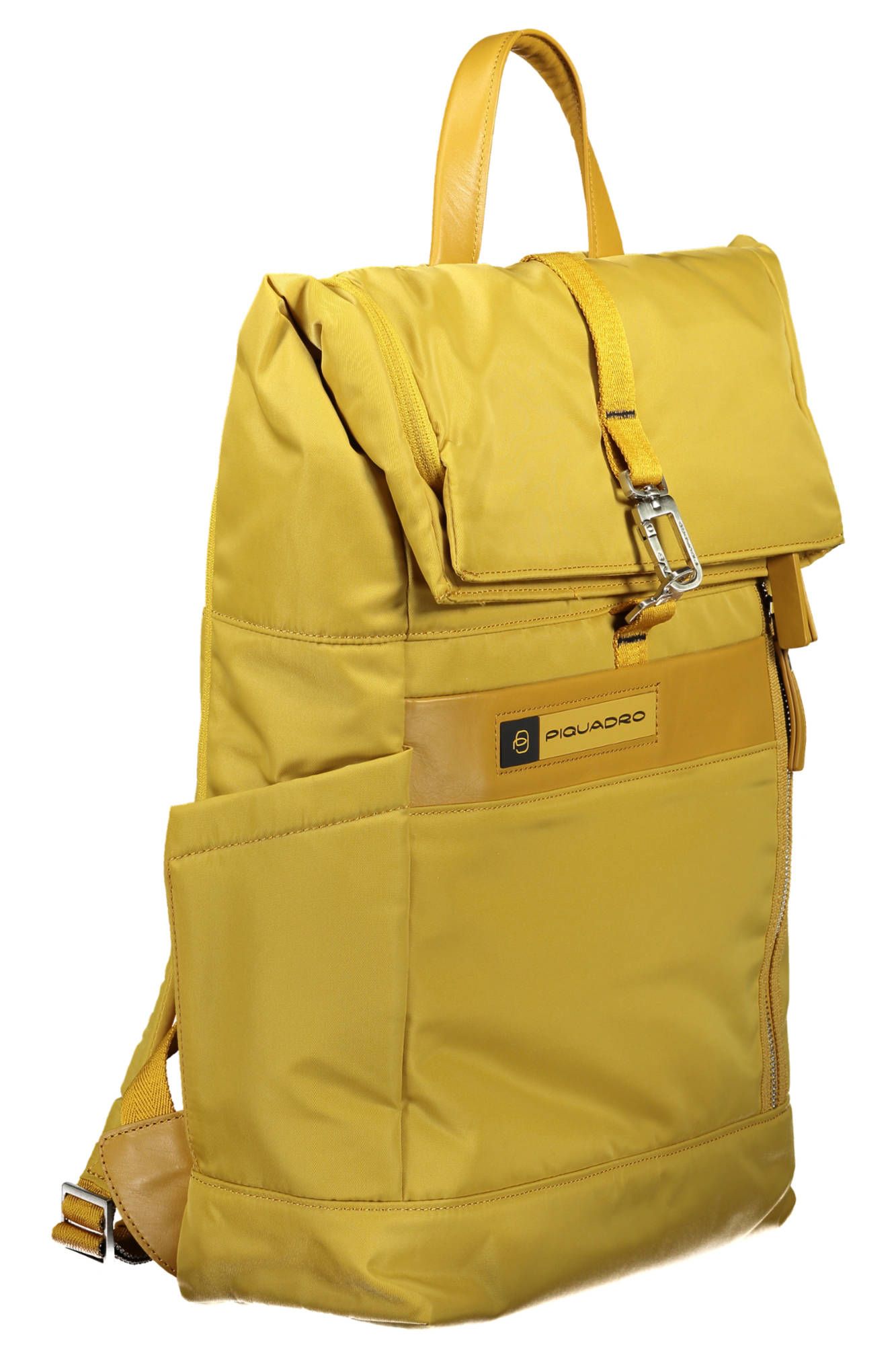 Yellow Nylon Men Backpack