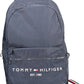 Blue Polyester Men Backpack
