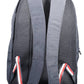 Blue Polyester Men Backpack