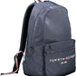 Blue Polyester Men Backpack